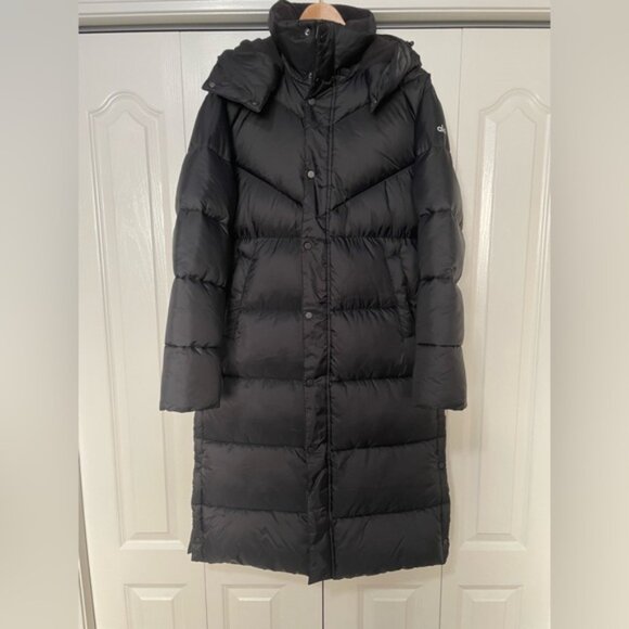 NEW ALO Gold Rush Puffer Trench Long Coat Jacket | US M Unisex - Picture 7 of 14